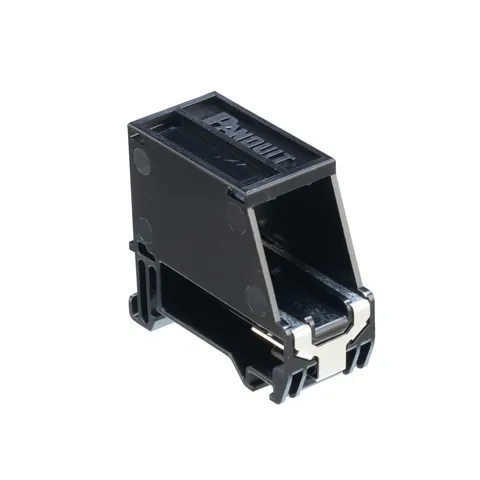 Panduit CADIN1BL-S DIN Shielded Rail Mount Adapter, single port, BL — Industrial Cables & Wires