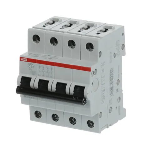 ABB S204-C32 S204-C32 Miniature Circuit Breaker - 4P - C - 32 A — Power Supply