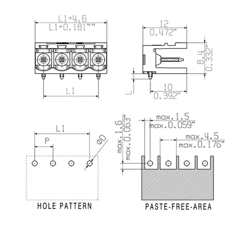 Weidmuller 1780050000 PCB Plug-in Connector SL-SMT 5.08HC/12/90 3.2SN BK BX — Accessori generali