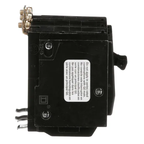 Schneider Electric QOB3401021 Mini circuit breaker, QO, 40A, 3 pole, 120/240VAC, 10kA, bolt on mount, AC shunt — General Accessories