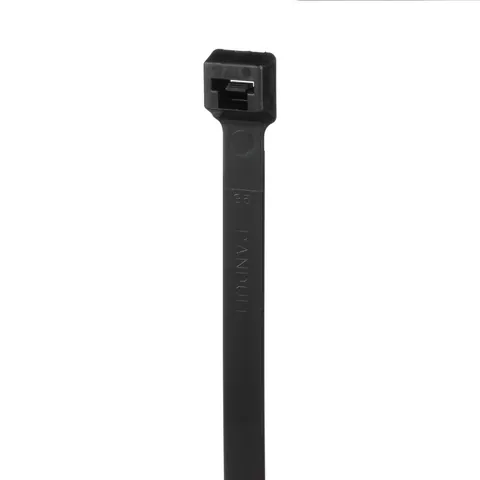 Panduit PLT5H-C0 Pan-Ty® PLT5H-C0 Cable Tie, Black, UV PA6.6, 17.7"L, 175lb, PK100 — Conectores y enchufes