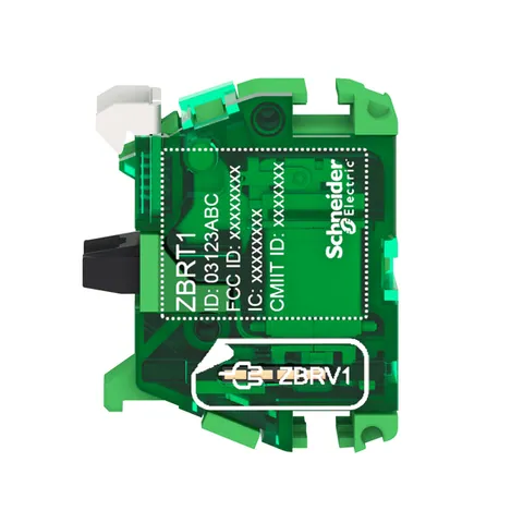 Schneider Electric ZBRT2 Transmitter for wireless and batteryless push button, Harmony XB5R, plastic, black, double action — Switches & Modular Apparatus