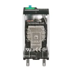 Schneider Electric 792XBXM4L-24D Power relay, SE Relays, DPDT, 12A, 24 VDC, cover with locking push button and LED — Akcesoria ogólne