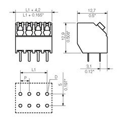 Weidmuller 1885720000 LSF-SMT 3.50/09/135 3.5SN BK TU — Allgemeines Zubehör