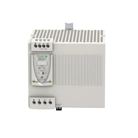 Schneider Electric ABL8WPS24400 Regulated switch power supply, modicon power supply, 3 phases, 380 to 500V, 24V, 40A — PLCs