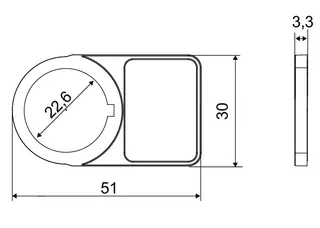 Wago 210-853 Universal push-button border; halogen-free; black — General Accessories