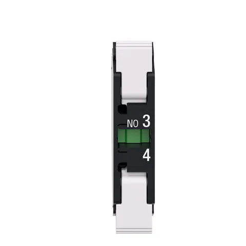 Schneider Electric ZBE1015 Single contact block Harmony XB4, silver alloy, spring clamp terminal, 1NO — Control & HMI