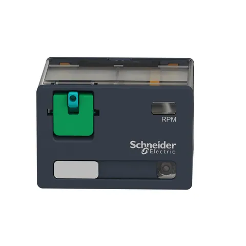 Schneider Electric RPM42BD plug-in relay, Harmony electromechanical relays, 15A, 4CO, with LED, lockable test button, 24V DC — Akcesoria ogólne