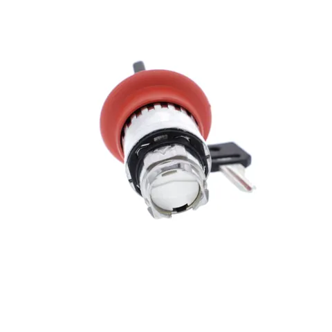 Schneider Electric ZB4BS944 Emergency stop head, Harmony XB4, switching off, metal, red mushroom 40mm, 22mm, trigger latching key release — Switches & Modular Apparatus