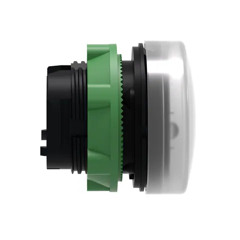 Schneider Electric ZB5AV013 Head for pilot light, Harmony XB5, plastic, white, 22mm, universal LED, plain lens — Interruptores y aparamenta modular