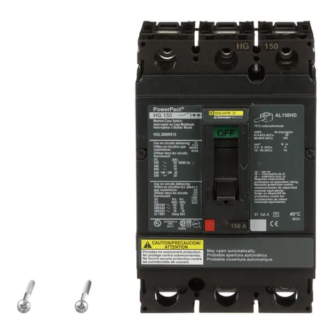 Schneider Electric HGL36000S15 Automatic switch, PowerPacT H, 150A, 3 pole, 600VAC, 18kA, lugs, magnetic — Accessori generali