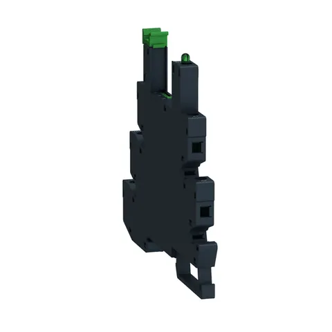 Schneider Electric SSLZVA1 socket equipped with LED and protection circuit, Harmony Solid State Relays, for SSL relays, screw connec to rs, 5 to 24V DC — General Accessories