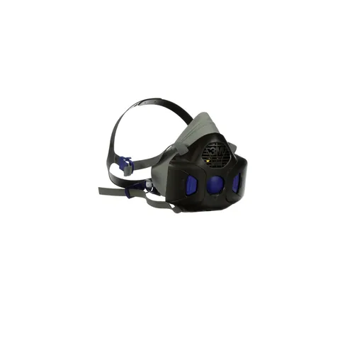 3M HF-802SD Secure Click Half Facepiece Reusable Respirator with Speaking Diaphragm , Medium — General Accessories