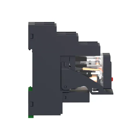 Schneider Electric RXG21P7PV interface plug-in relay, 5A, 2CO, with LED, pre-assembled, lockable test button, 230V AC — Contactors & Relays