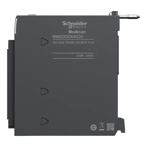 Schneider Electric BMXDDO6402K discrete output module, Modicon X80, 64 transistor outputs, 24V DC positive — Moduły rozszerzeń PLC