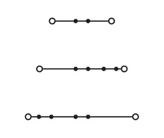 Wago 2002-3201 TOPJOB®S triple-deck terminal block; through/through/through (L/L/L); rail mount; 2-conductor; 5.2 mm wide; gray — Bornas de conexión / regletas