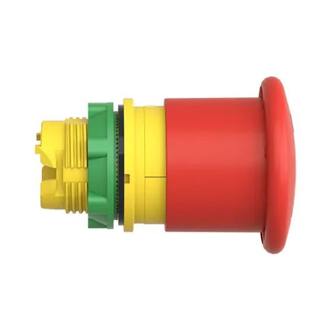 Schneider Electric ZB5AT8643M Illuminated emergency stop switching off head, Harmony XB5, plastic, red mushroom 40mm, 22mm, trigger latching push pull, with state indicator — Switches & Modular Apparatus