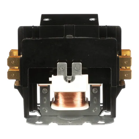 Schneider Electric 8910DP12V02Y248 Contactor, Definite Purpose, 20A, 2 pole, 110/120VAC 50/60Hz coil, open, with cover — General Accessories