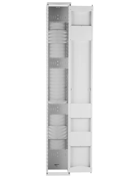 Panduit PE2VD10WH Vertical Dual-Sided Manager, 45RU, 10 in. Wide, White — Industrial Cables & Wires