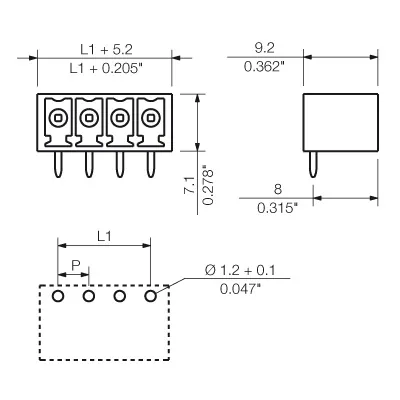 Weidmuller 1037630000 PCB Plug-in Connector SC 3.81/14/270G 3.2SN OR BX — Accessori generali