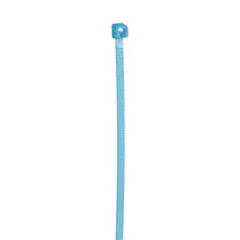 Panduit PLT1M-C76 Pan-Ty® PLT1M-C76 Cable Tie, Aqua, Tefzel, UV, High Heat, 4"L, 18lb, PK100 — Connectors & Plugs
