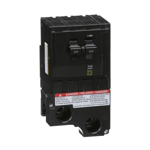 Schneider Electric QO2200 Mini circuit breaker, QO, 200A, 2 pole, 120/240VAC, 10kA, plug in mount — Accessori generali