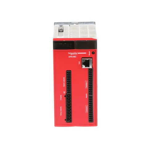 Schneider Electric XPSMC16Z safety controller, Harmony XPS MC, 24V DC, 16 inputs, 30 LEDs signalling — PLCs