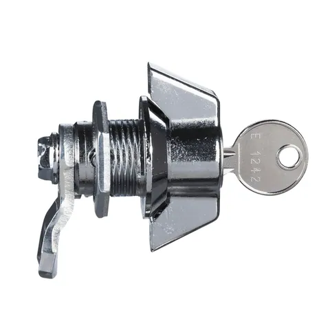 Schneider Electric NSYCL1242ECSX Chrome-plated handle lock 1242 E for Spacial S3X enclosure — General Accessories