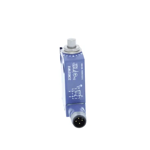 Schneider Electric XCMD2110M12 Limit switch XCMD, metal end plunger, 1NC+1 NO, snap, M12