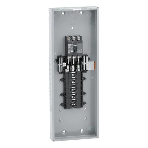 Schneider Electric QO330MQ150 Load center, QO, 3 phase, 30 spaces, 30 circuits, 150A convertible main breaker, NEMA1, QDL, UL — General Accessories