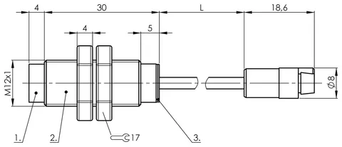 Balluff BCS0019 Metric compact version for external signal amplifiers — Sensores de proximidad e inductivos