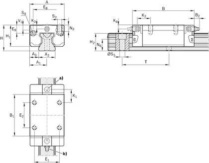Bosch Rexroth R162271420 Ball Runner Block KWD-030-SNS-C1-N-1 R — Linear Technique