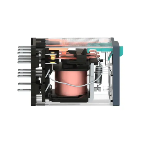 Schneider Electric RXM3AB1BD miniature plug-in relay, 10A, 3CO, lockable test button, 24V DC — Contactors & Relays