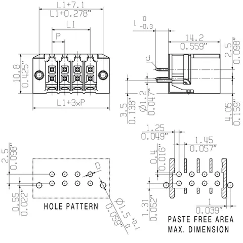 Weidmuller 1290340000 PCB Plug-in Connector 3.50 mm 26-pole 180° — General Accessories