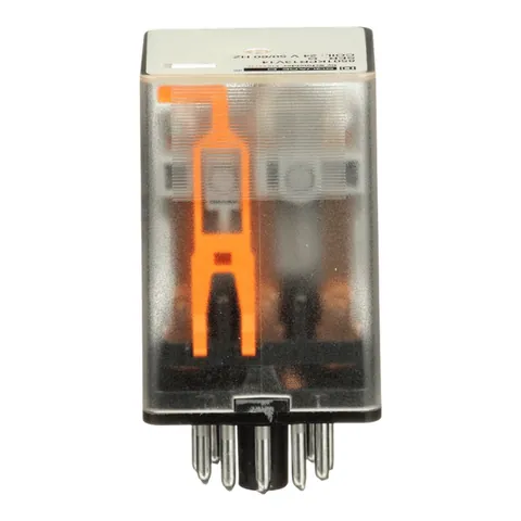 Schneider Electric 8501KPR13V14 Plug in relay, Type KP, tubular, 1 HP at 277 VAC, 10A resistive at 120 VAC, 11 pin, 3PDT, 3 NO, 3 NC, 24 VAC coil — General Accessories