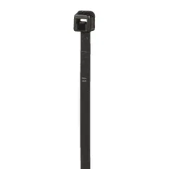 Panduit PLT1M-M0 Pan-Ty® PLT1M-M0 Cable Tie, Black, UV PA6.6, 3.9"L, 18lb, PK1000 — Connectors & Plugs