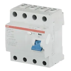 ABB 2CSF204001R1630 F204 AC-63/0.03 Residual Current Circuit Breaker 4P AC type 30 mA — Power Supply