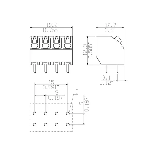 Weidmuller 1885030000 LSF-SMT 5.08/03/135 3.5SN BK TU — Allgemeines Zubehör