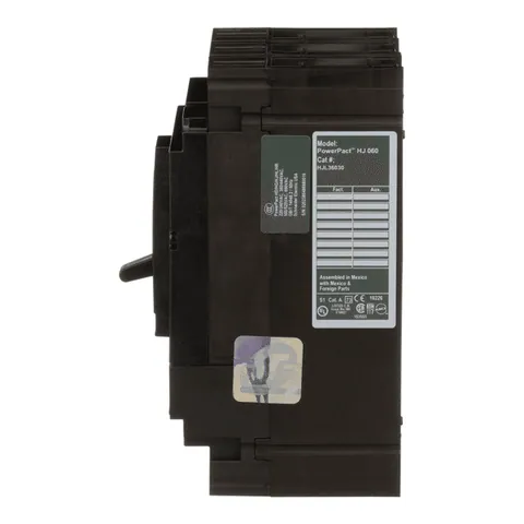 Schneider Electric HJL36030 Circuit breaker, PowerPacT H, 30A, 3 pole, 600VAC, 25kA, lugs, thermal magnetic, 80% — Accessori generali