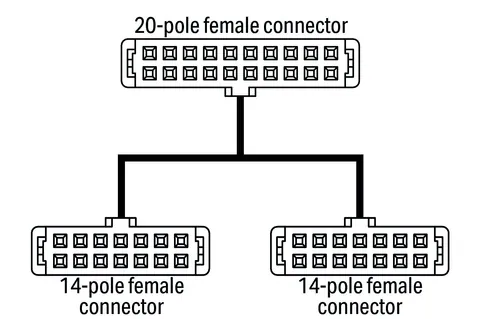 Wago 706-7753/304-300 System cable; for WAGO-I/O-SYSTEM, 750 Series; 2 x 8 analog inputs or outputs; Length: 3 m; Conductor cross-section: 0.14 mm² — SPS
