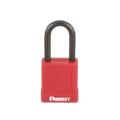 Panduit PSL-8 PSL-8 Short Shackle Padlock, Red, 1.58", PK1 — Narzędzia ręczne i elektronarzędzia