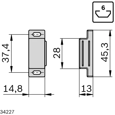 Bosch Rexroth 3842558323 MAGNETIC CATCH 6