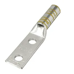 Panduit LCCX250-12-X Compression Lug, 250, Flex, Tin Plated Copper, Straight, Two 1/2" Stud — Accesorios generales