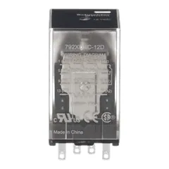 Schneider Electric 792XDXC-12D Power relay, SE Relays, 4PDT, 6A, 12 VDC, clear cover — Akcesoria ogólne