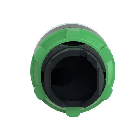 Schneider Electric ZB5AW33 Head for illuminated push button, Harmony XB5, plastic, flush, green, 22mm, spring return, plain lens for BA9s bulb — Control & HMI