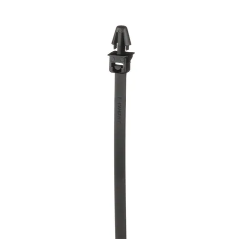 Panduit PLP2S-M0 Pan-Ty® PLP2S-M0 Locking Push Mount Tie, Black, UV PA6.6, 7.9"L, 50lb, PK1000 — Connectors & Plugs