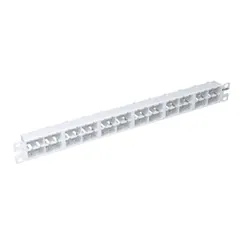 Panduit CPP48HDWWH Flat Patch Panel, Unshielded, 48 Port, 1 RU, White — Industrial Cables & Wires