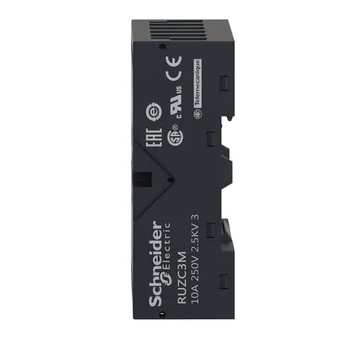 Schneider Electric RUZC3M socket, Harmony Electromechanical Relays, for RUMC3 relays, 10A, screw connec to rs, mixed contact — Connectors & Plugs