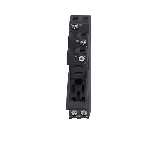 Schneider Electric RGZE1S35M socket with clamp, Harmony Electromechanical Relays, for RXG1 relays, 10A, screw connec to rs, separate contact — General Accessories