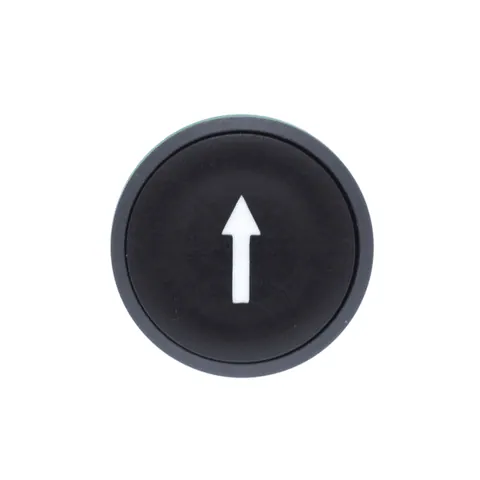 Schneider Electric ZB5AA335 Head for non illuminated push button, Harmony XB5, plastic, flush, black, 22mm, spring return, marked DOWN ARROW — Switches & Modular Apparatus
